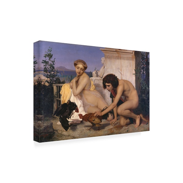 Gerome 'Young Greeks At A Cock Fight' Canvas Art,12x19